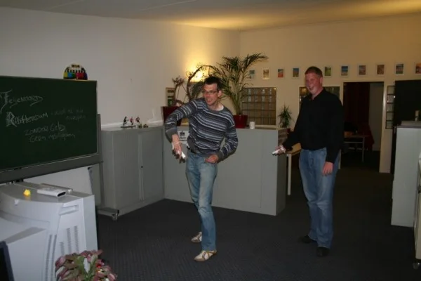Frank & Michael met de Wii