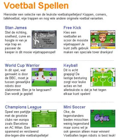 voetbal-spel