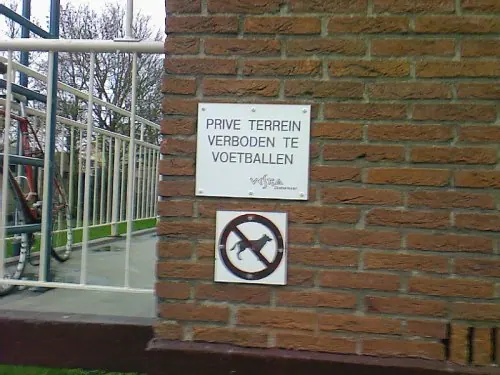 verboden-te-voetballen
